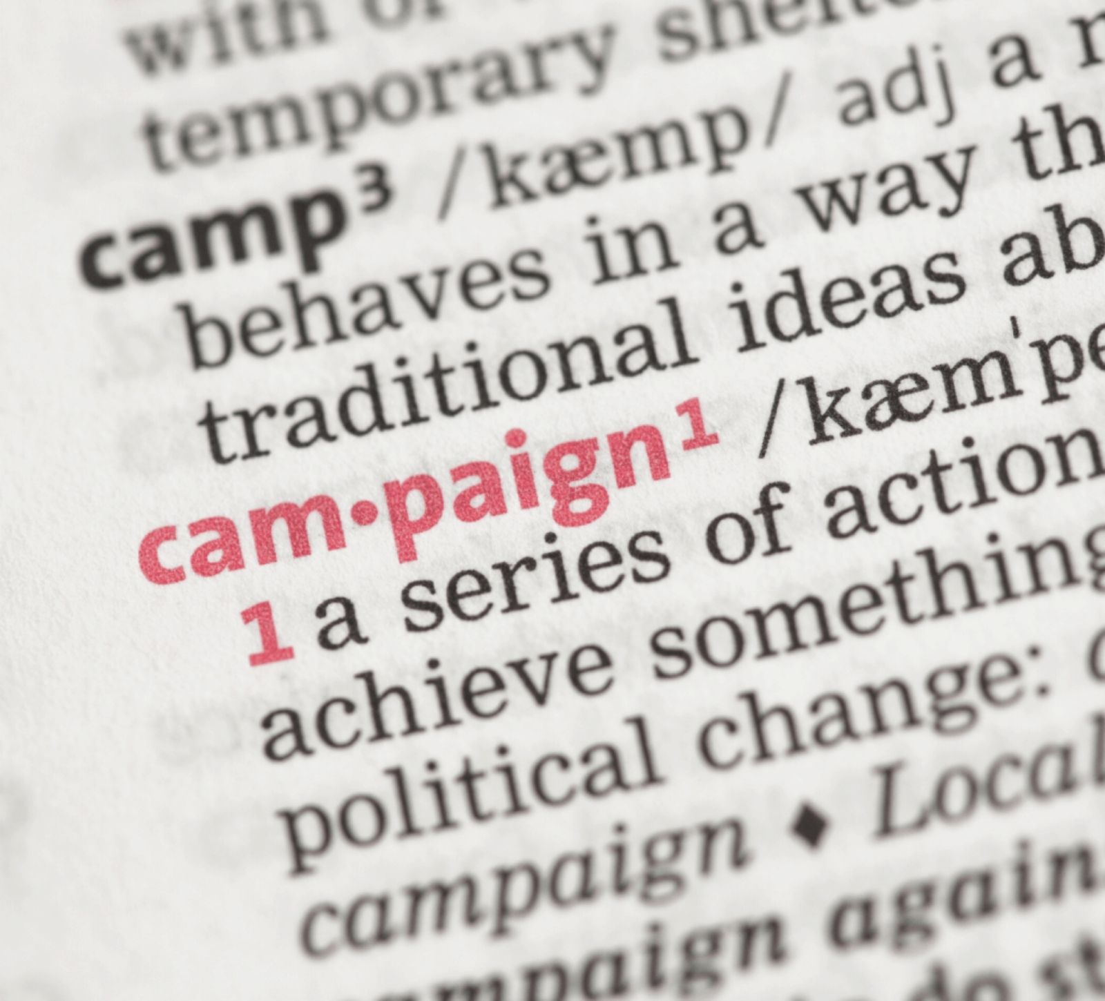 Kitchen Table CEOs Blog - 3 types of email campaigns for your small business - kitchen table ceos - blog post - by tracy smith - image of campaign dictionary definition