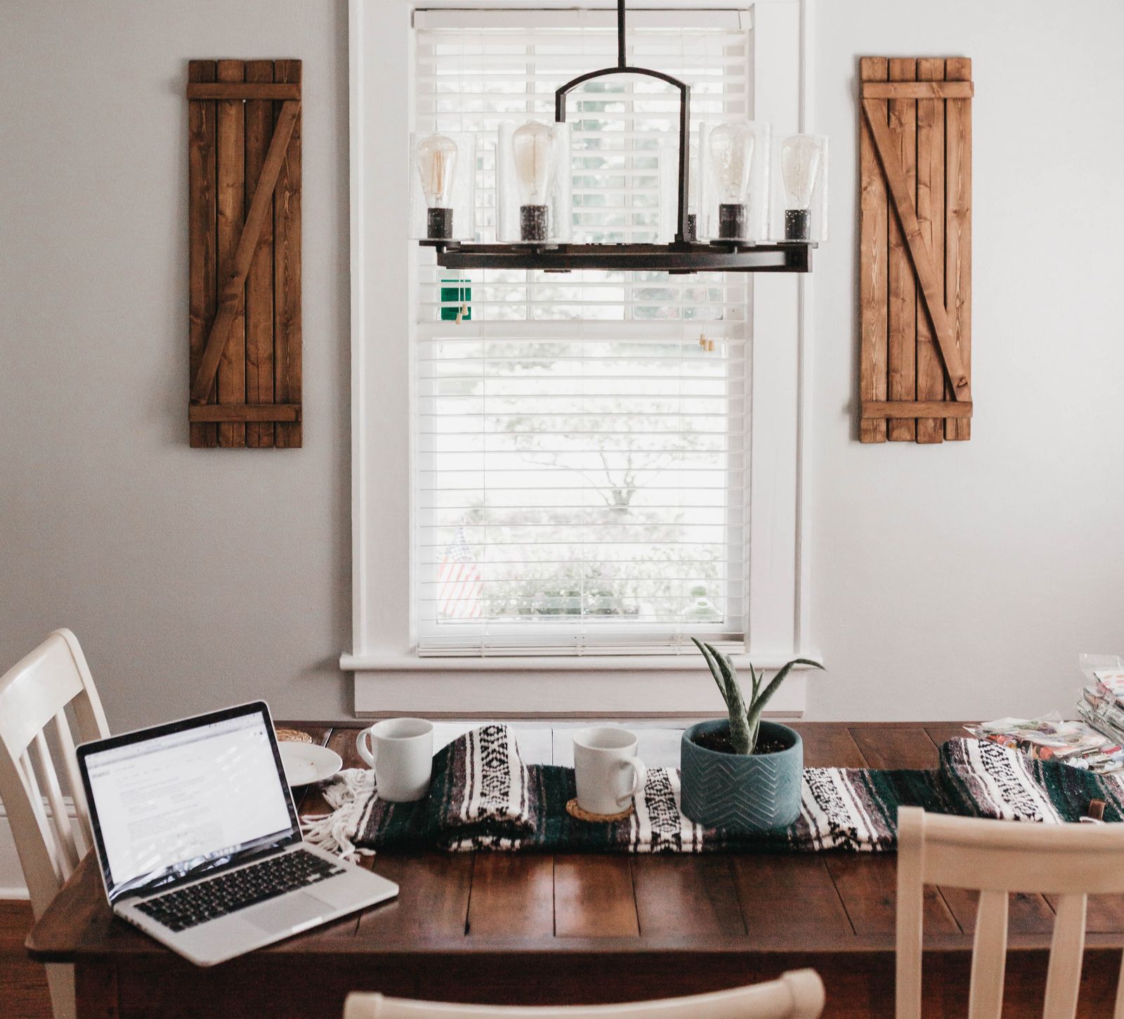 Kitchen Table CEOs blog - What Website Pages Do I need on my Website - Wooden table and laptop open - Camylla Battani via Unsplash