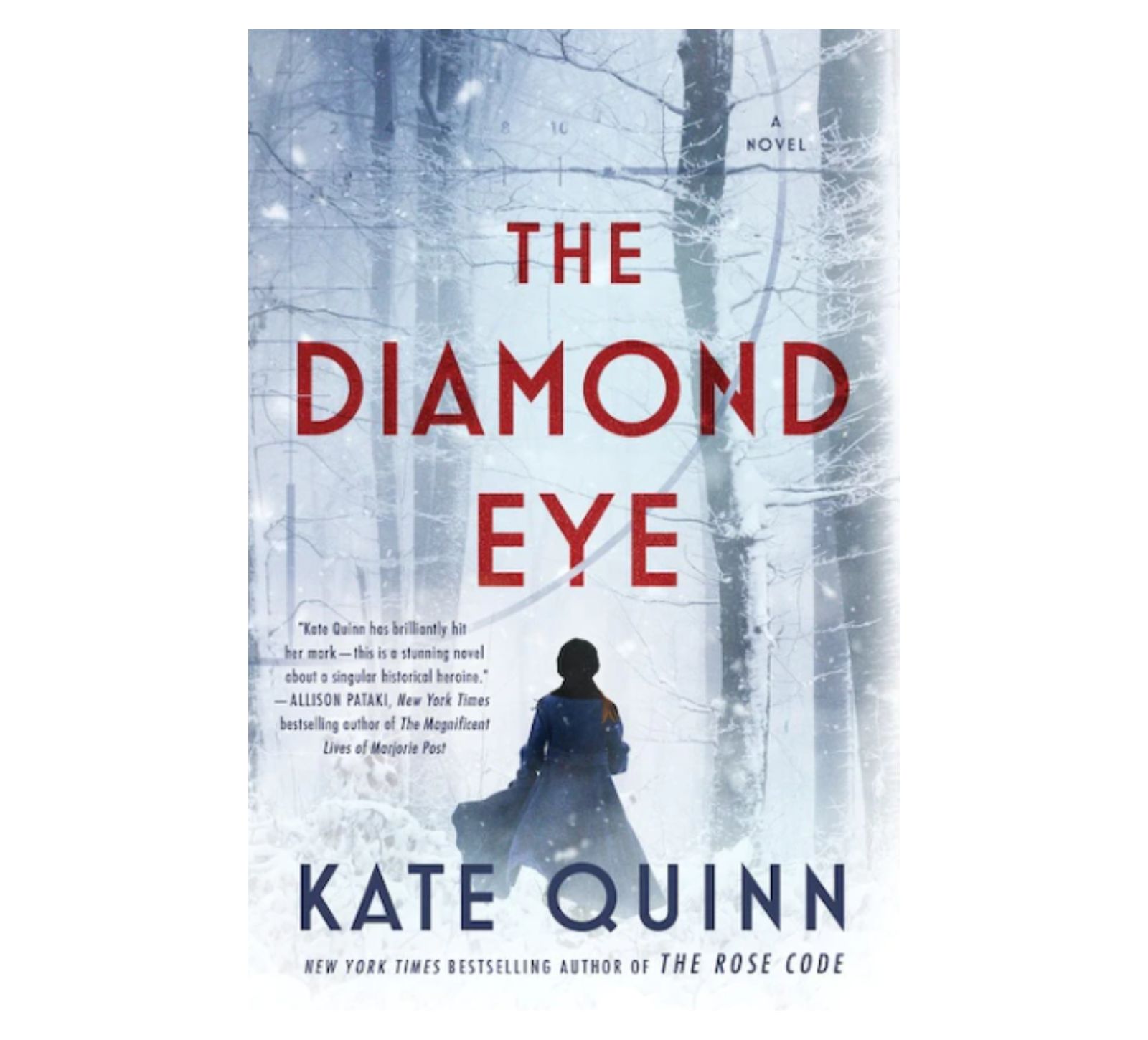 Kitchen Table CEOs Blog - Must-Read Books fro Summer 2022 - Cover of Diamond Eye Book by Kate Quinn - person walking away in the snowy mist